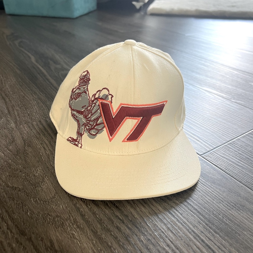 White Virginia Tech Retro Hat